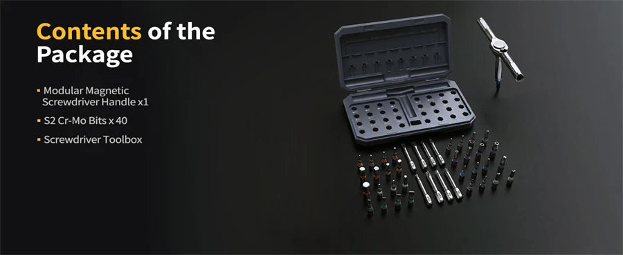 Compact Magnetic Ratchet Screwdriver Set