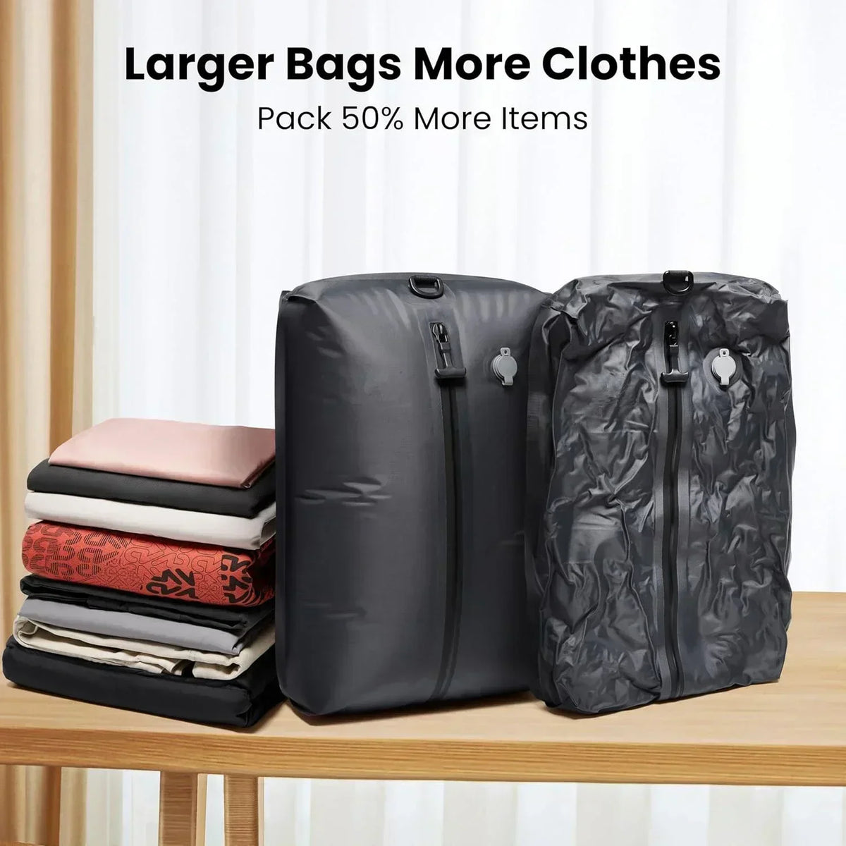 Vacuum Compression Travel Bag with Pump