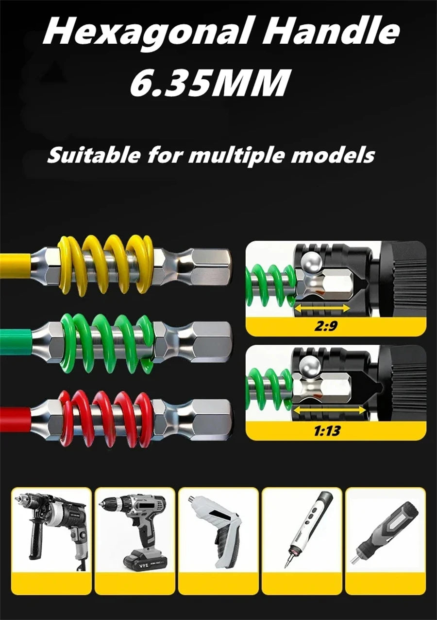 Spring-Loaded Magnetic Screw-Holding Bits