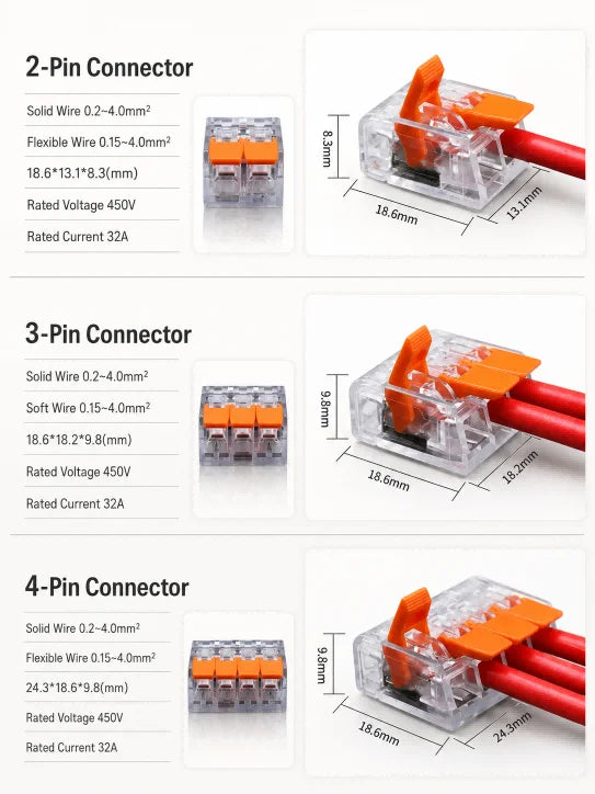 Lever Quick Wire Connectors