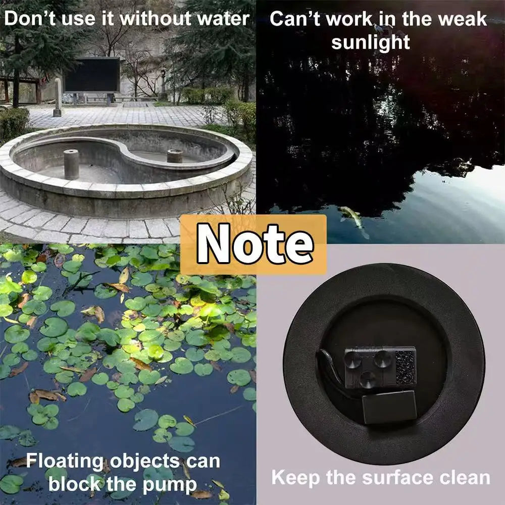 Solar Floating Water Fountain