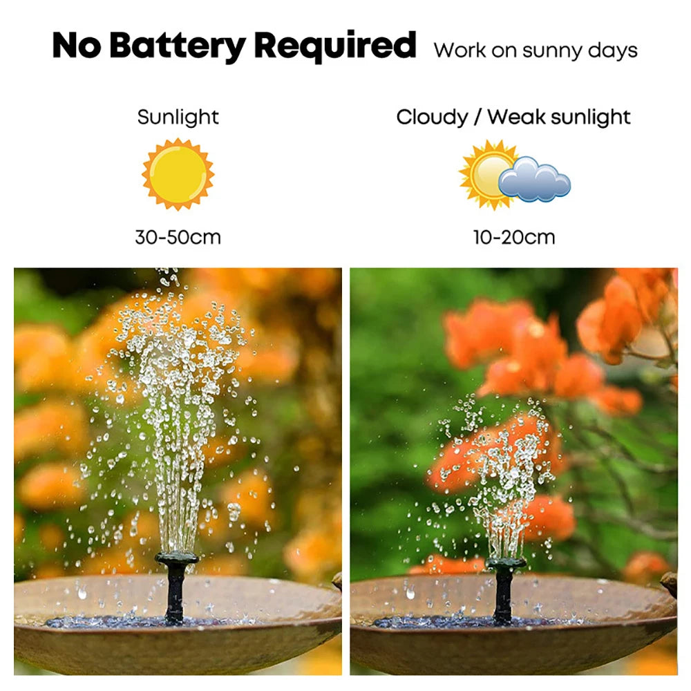 Solar Floating Water Fountain