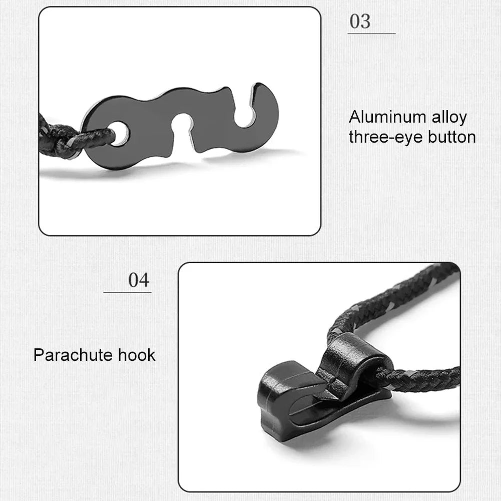 Elastic Travel Clothesline with 12 Clips