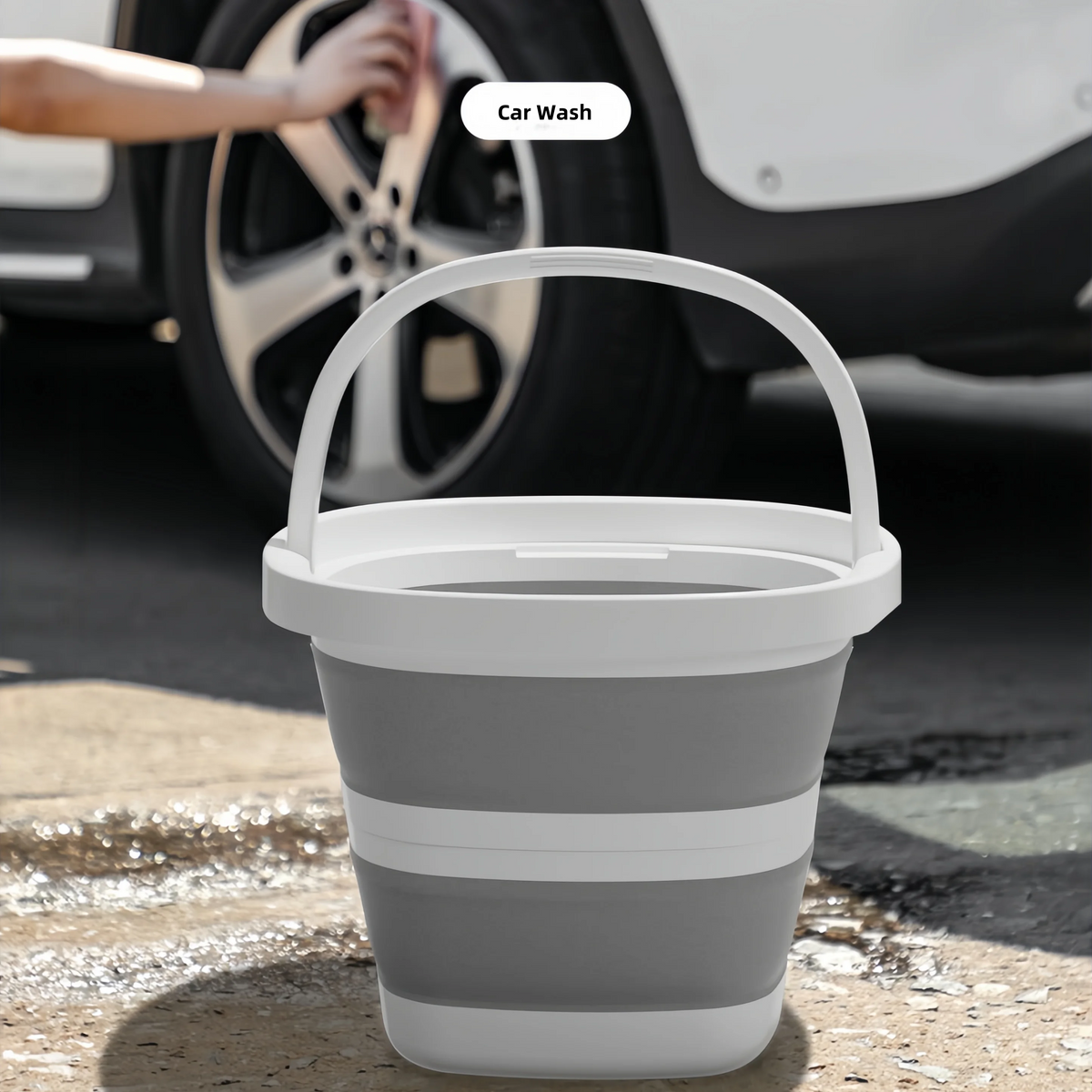 Collapsible Water Bucket with Handle