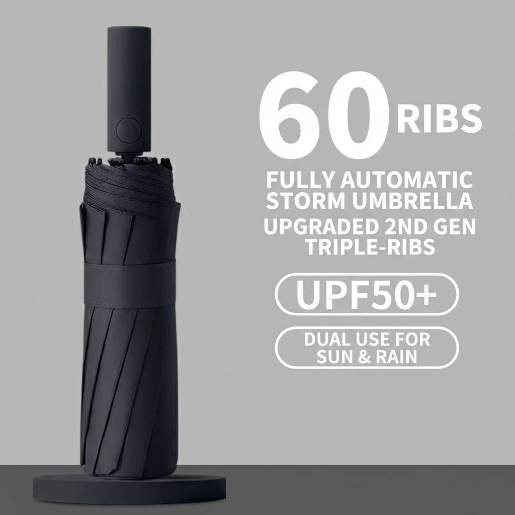 Windproof Reinforced UV Umbrella