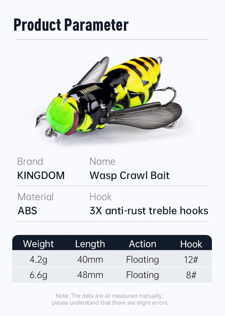 Floating Insect Topwater Lure