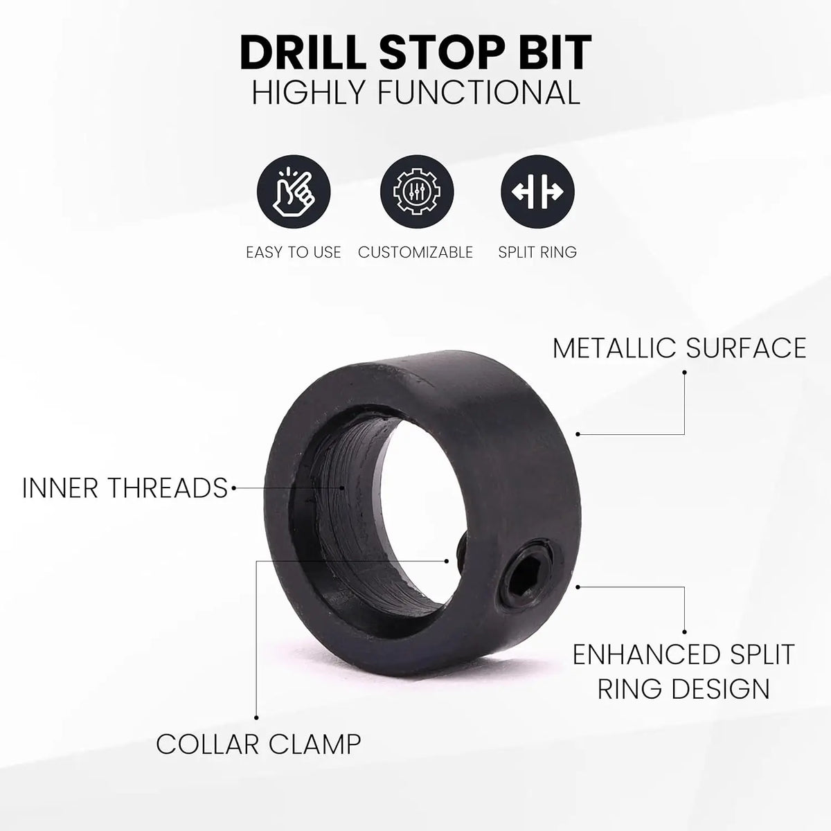 Drill Bit Depth Stop Collars