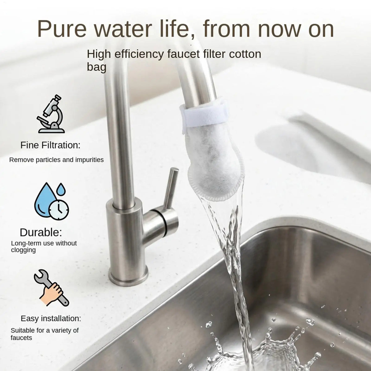 Universal Faucet Filter Bags (50 Pcs)