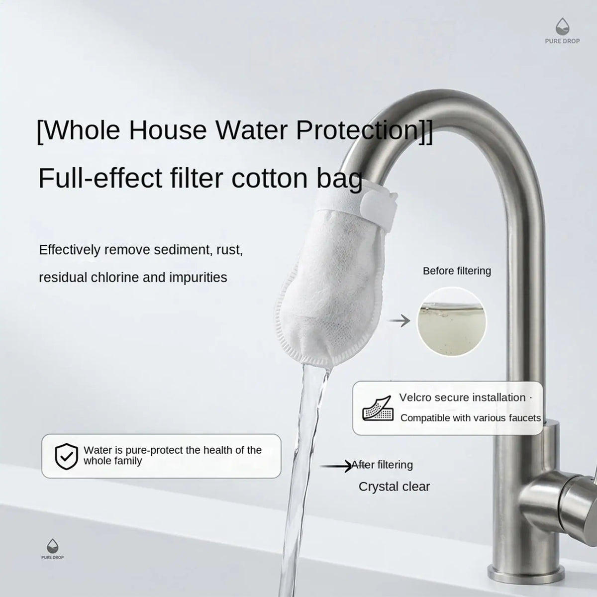 Universal Faucet Filter Bags (50 Pcs)