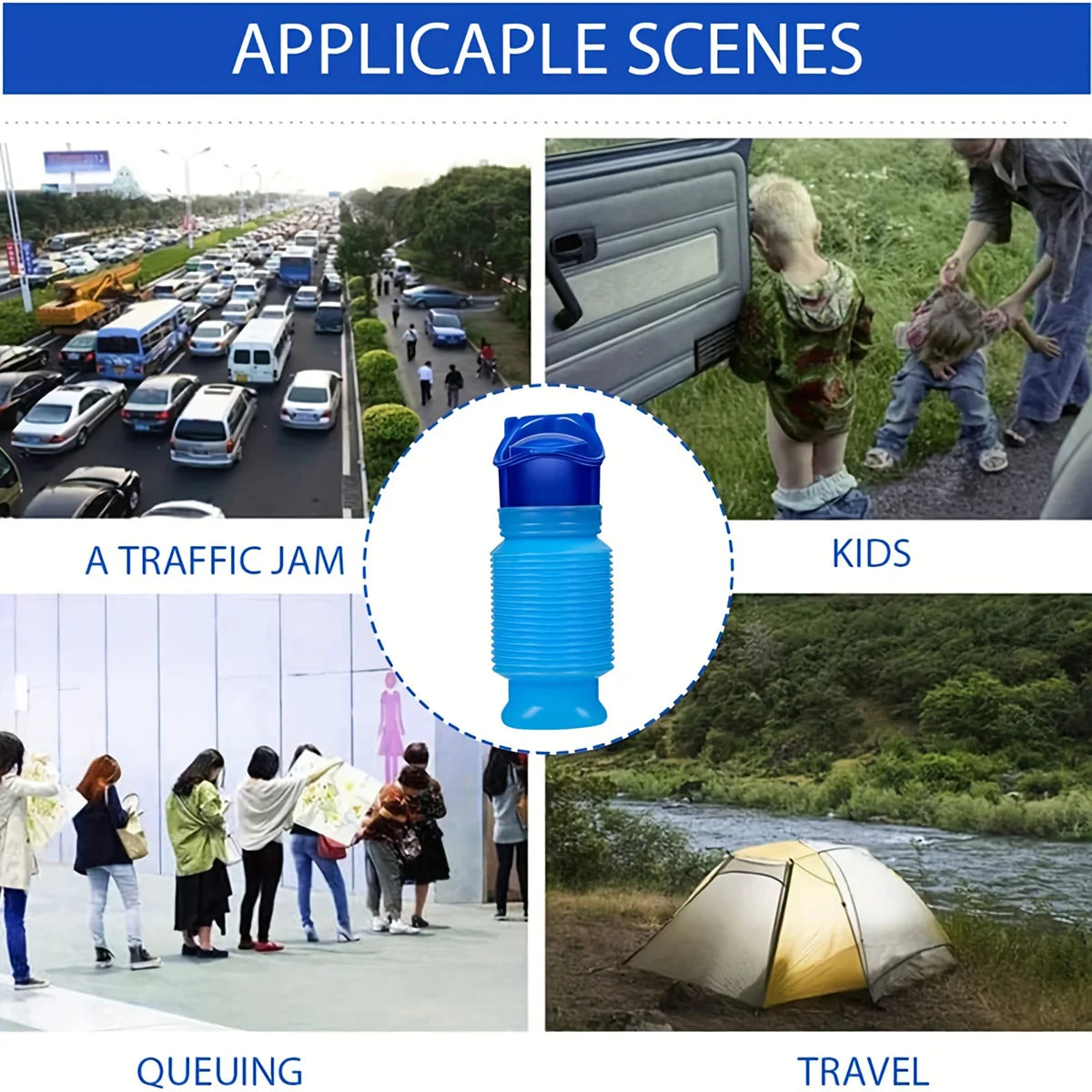 Foldable Travel Urinal Bag (750ml)