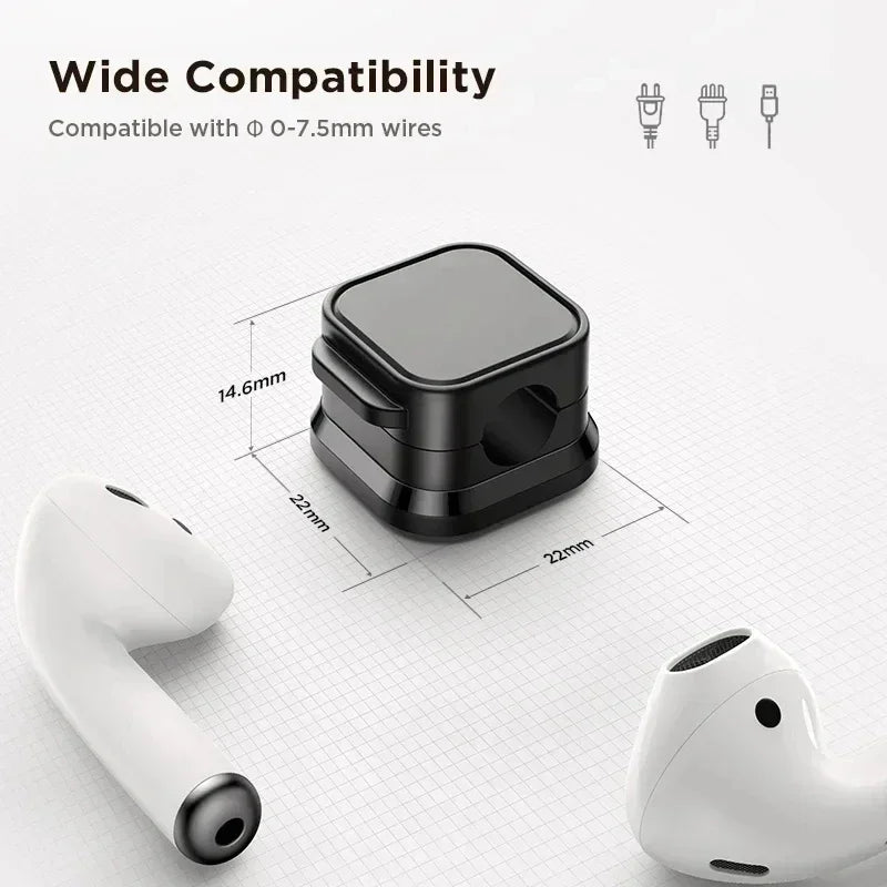 Adhesive Magnetic Cable Clips