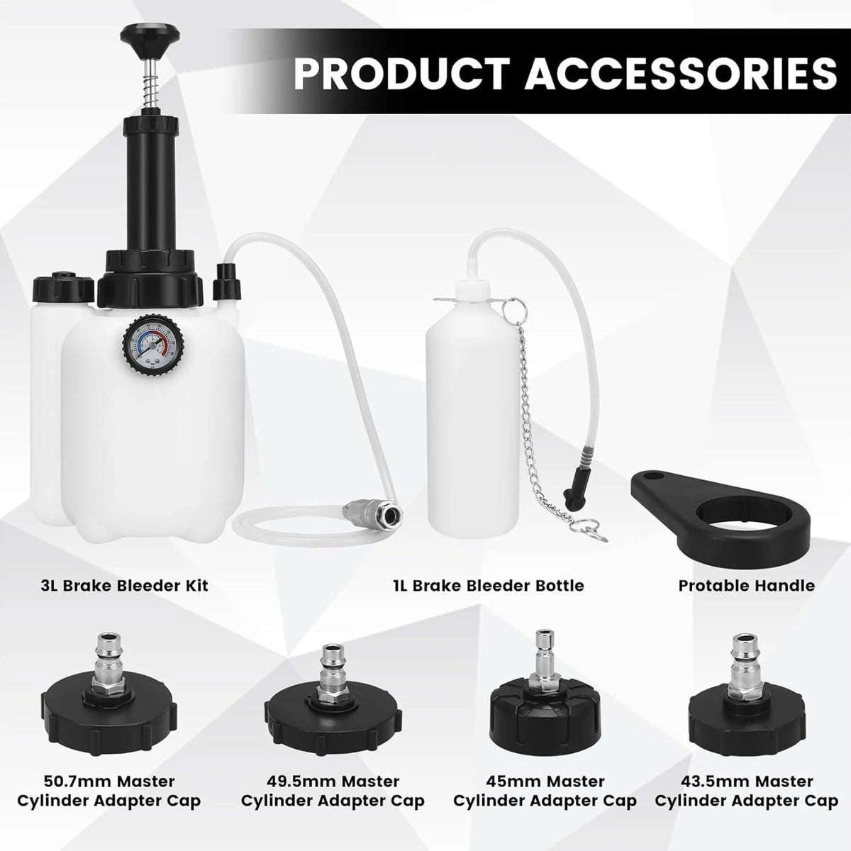 Vacuum Brake Fluid Bleeder Kit (3L)