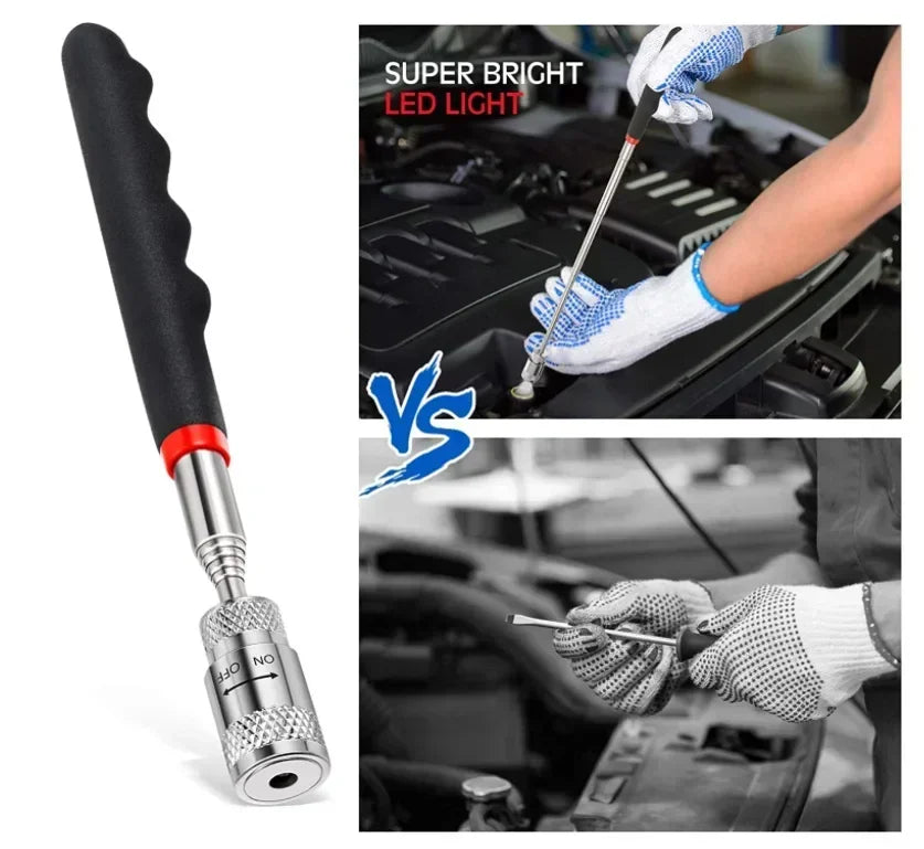Telescopic Magnetic Pickup Tool with LED