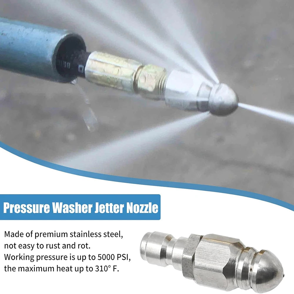 Sewer Jetter Nozzle – Clears Clogs Fast