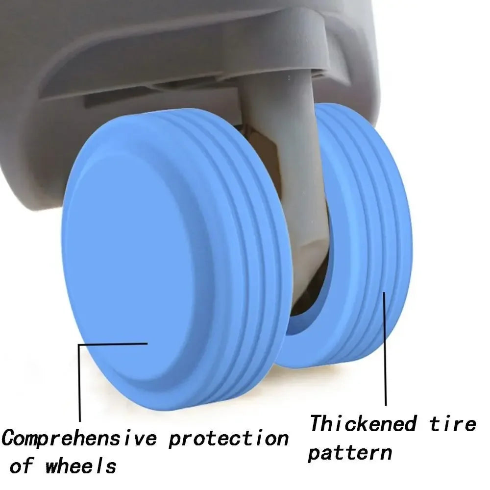 Silicone Luggage Wheel Covers (8 Pcs)