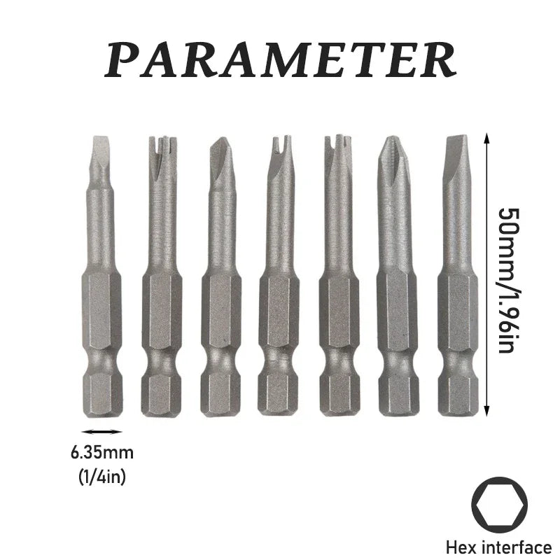 Special-Shaped Screwdriver Bit Set (U, Y, Triangle)