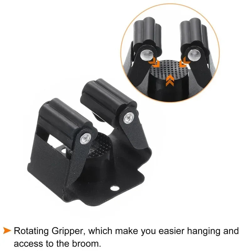 Wall-Mounted Mop & Broom Holder