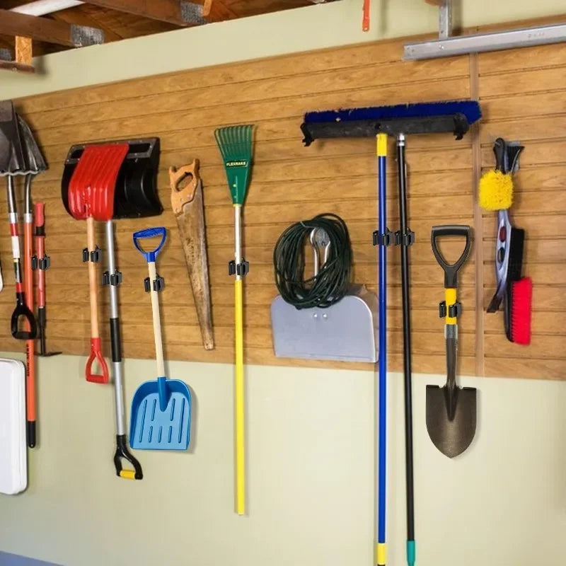 Wall-Mounted Mop & Broom Holder
